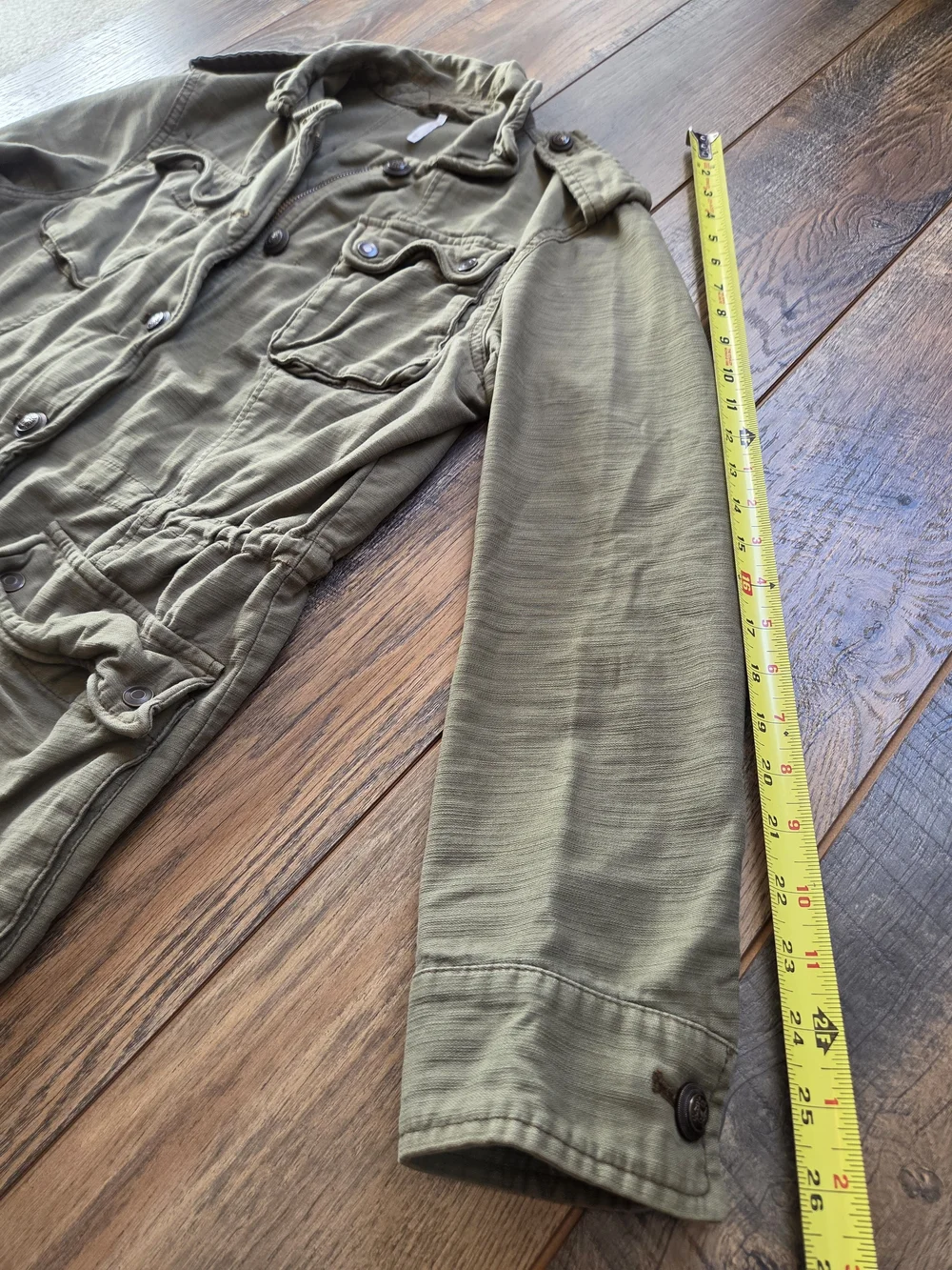 Free People Not Your Brothers Military Surplus Utility Jacket Olive Green XS